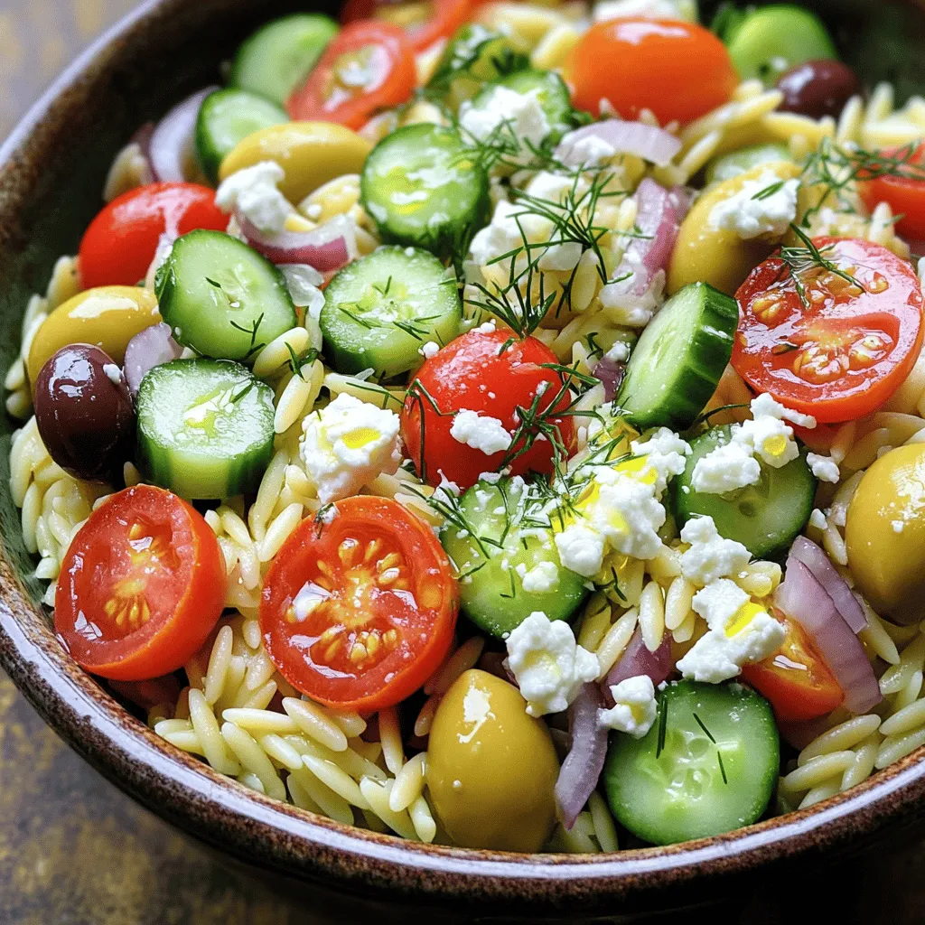 Greek Orzo Salad Fresh and Flavorful Meal Idea