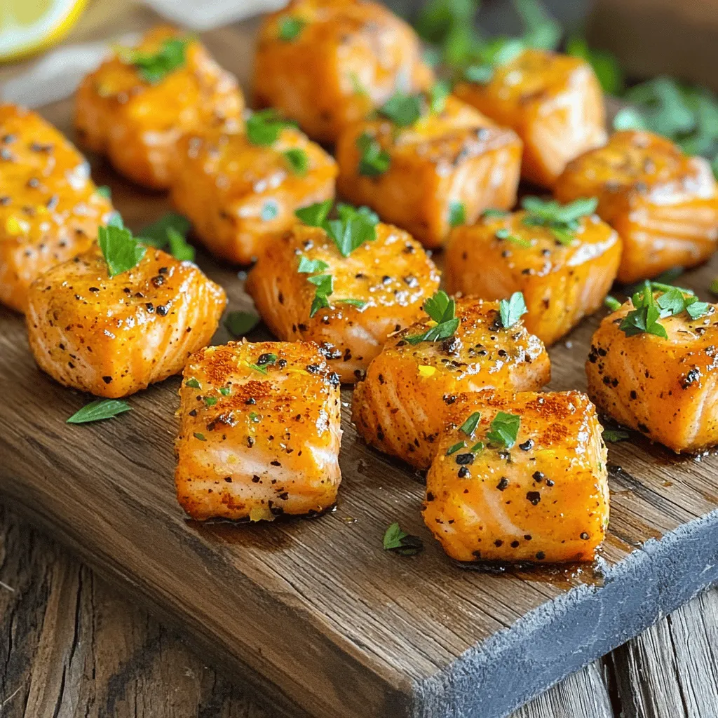 Air Fryer Lemon Pepper Salmon Nuggets Tasty and Quick