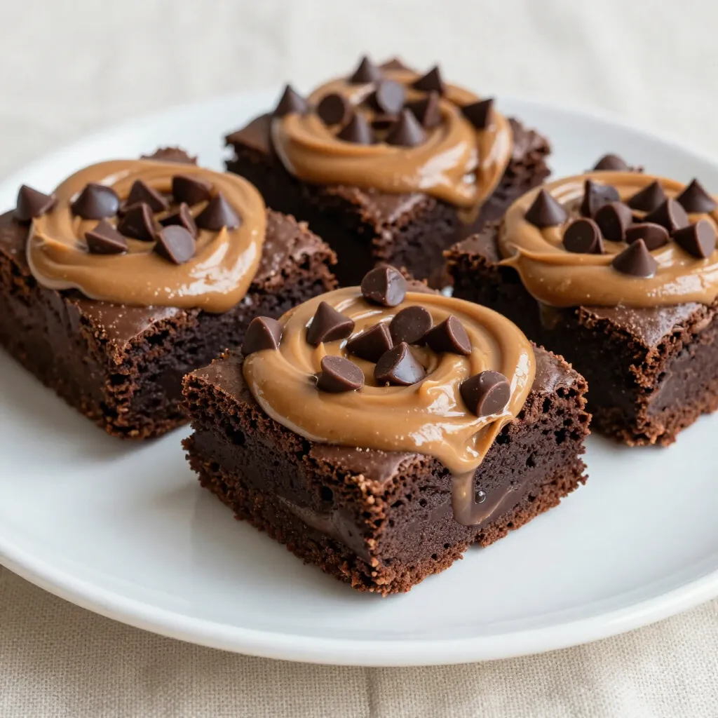 Peanut Butter Chocolate Swirl Brownies Delightful Treat