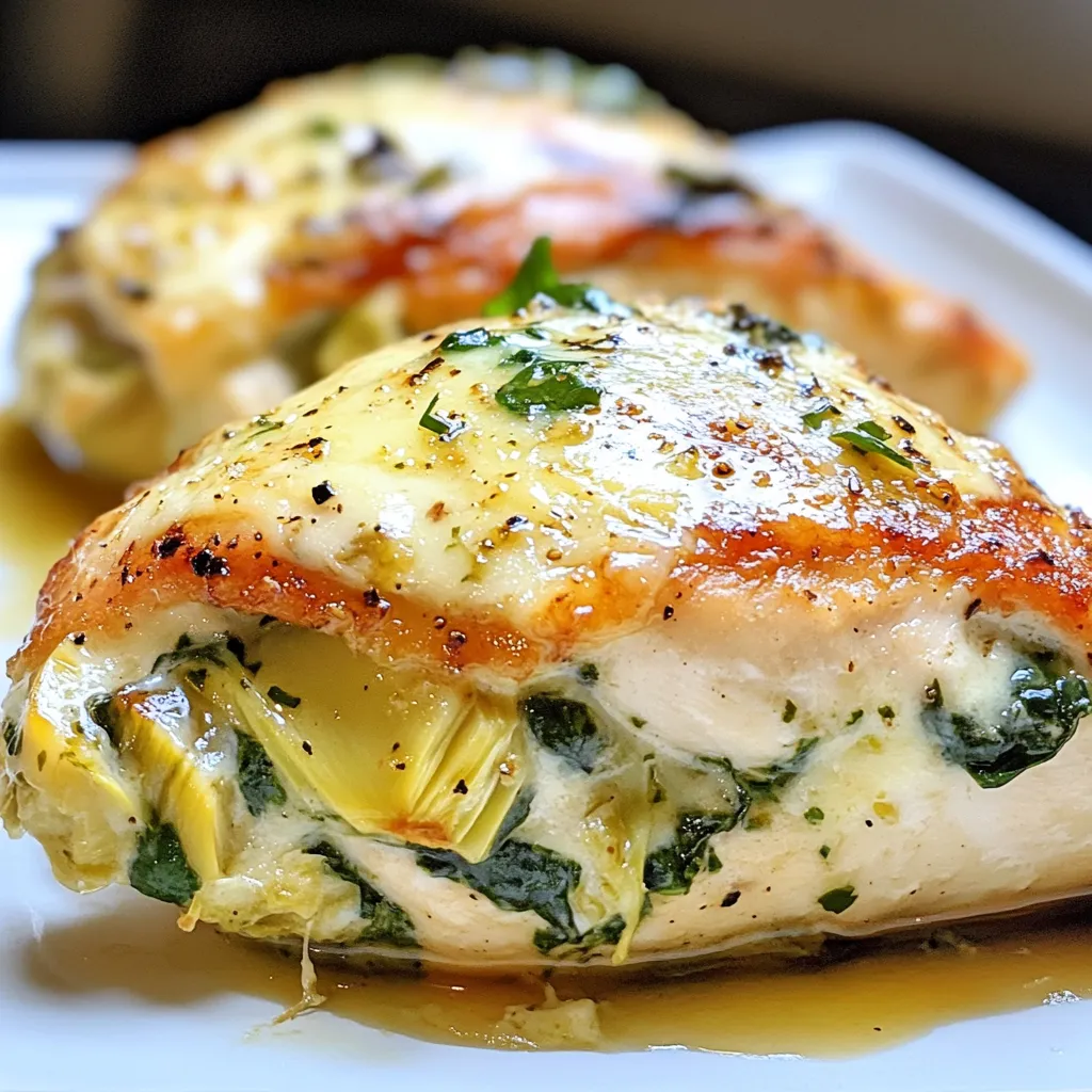 Spinach Artichoke Stuffed Chicken Flavorful Delight