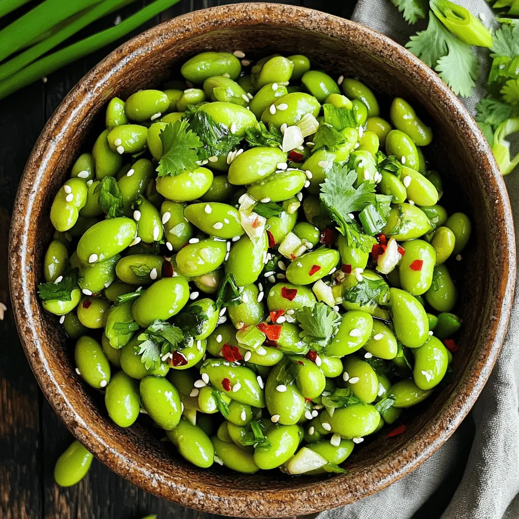 Spicy Garlic Edamame Snack Simple and Flavorful Treat