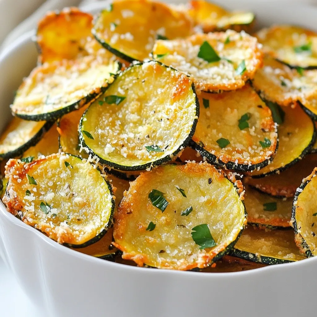 Garlic Parmesan Zucchini Chips Crispy and Flavorful Snack