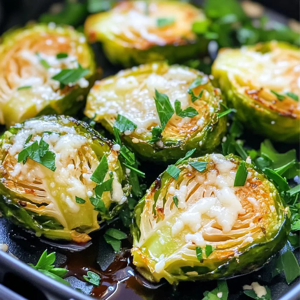 Air Fryer Garlic Parmesan Brussels Sprouts Delight