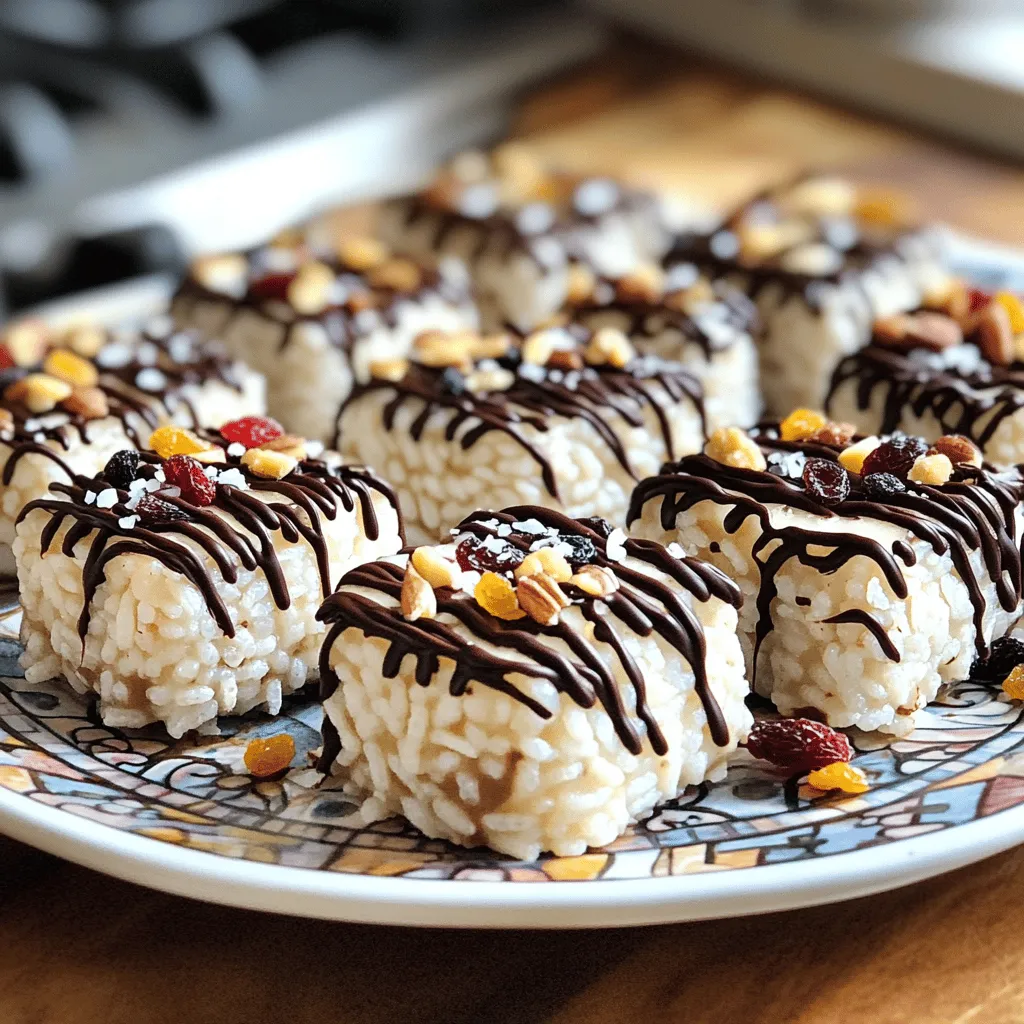Chocolate Drizzle Rice Cake Snacks Simple and Tasty