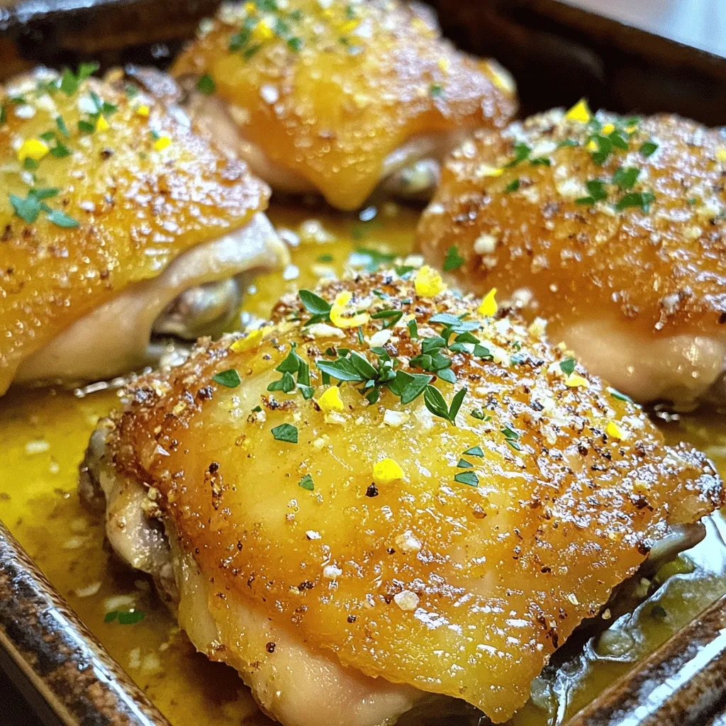 Lemon Garlic Roasted Chicken Thighs Juicy and Flavorful