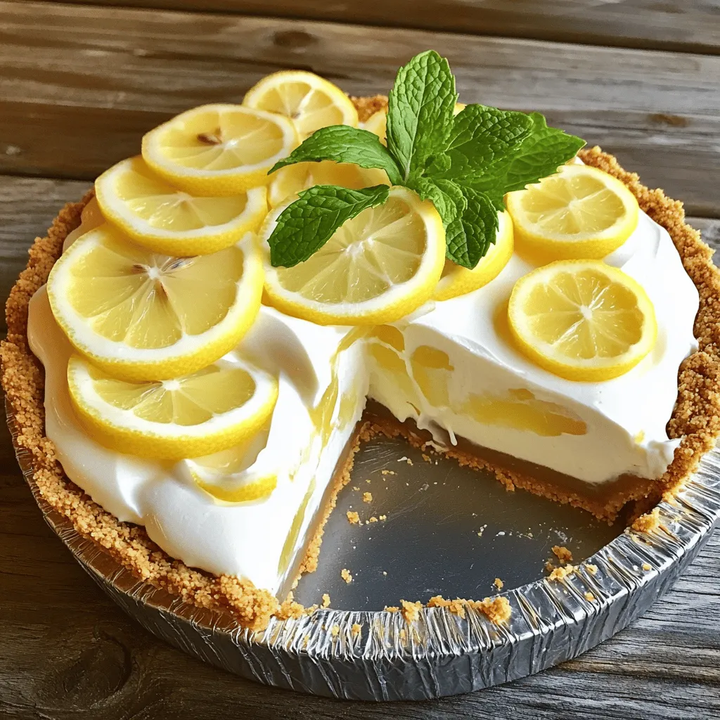No-Bake Lemon Icebox Pie Refreshing and Simple Recipe
