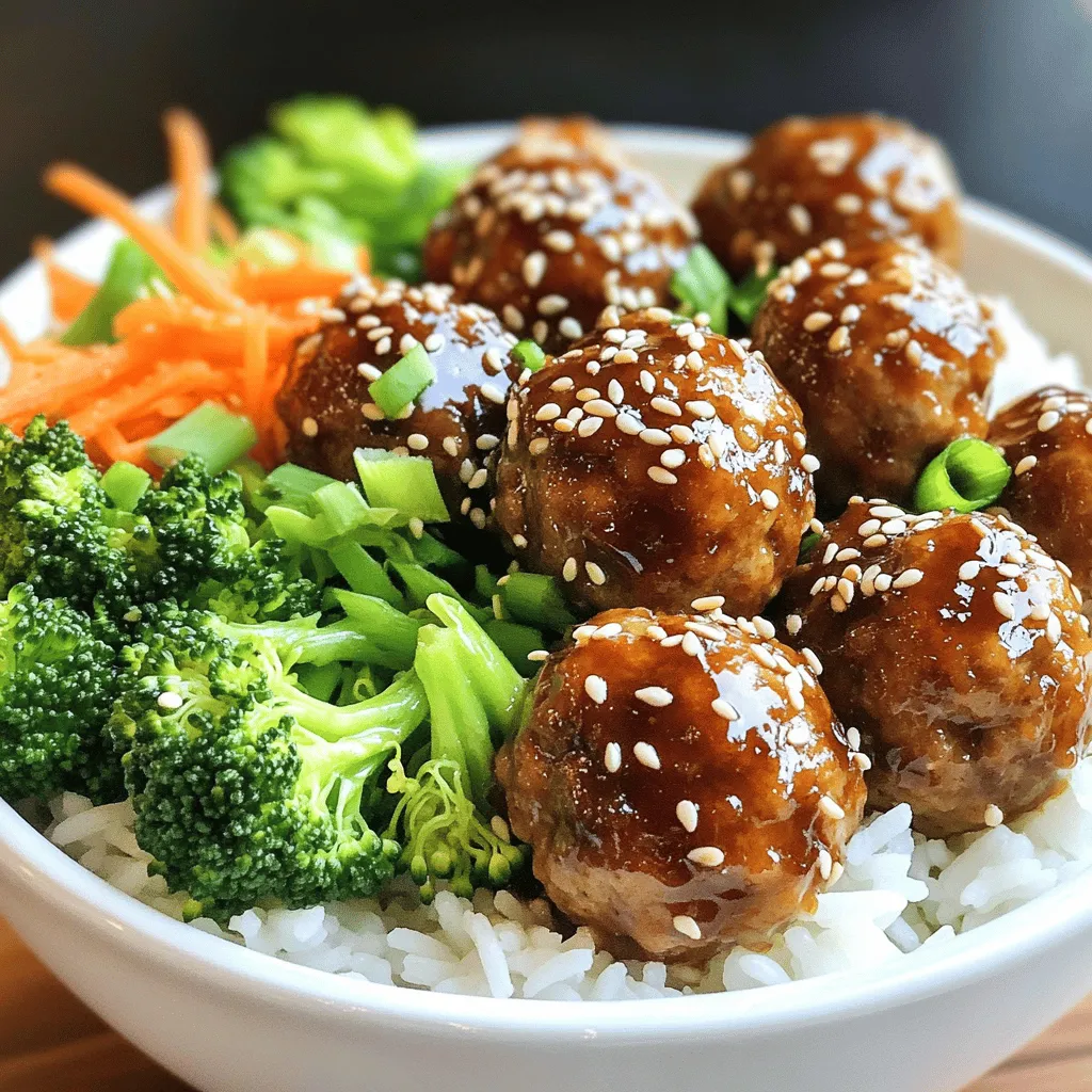 Teriyaki Glazed Meatball Bowls Flavorful One-Pan Meal