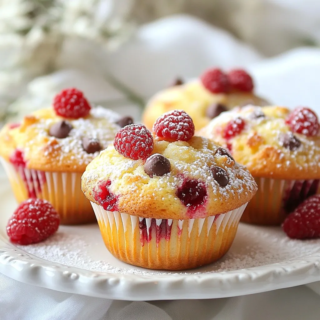 Raspberry Chocolate Chip Muffins Delightfully Simple Recipe