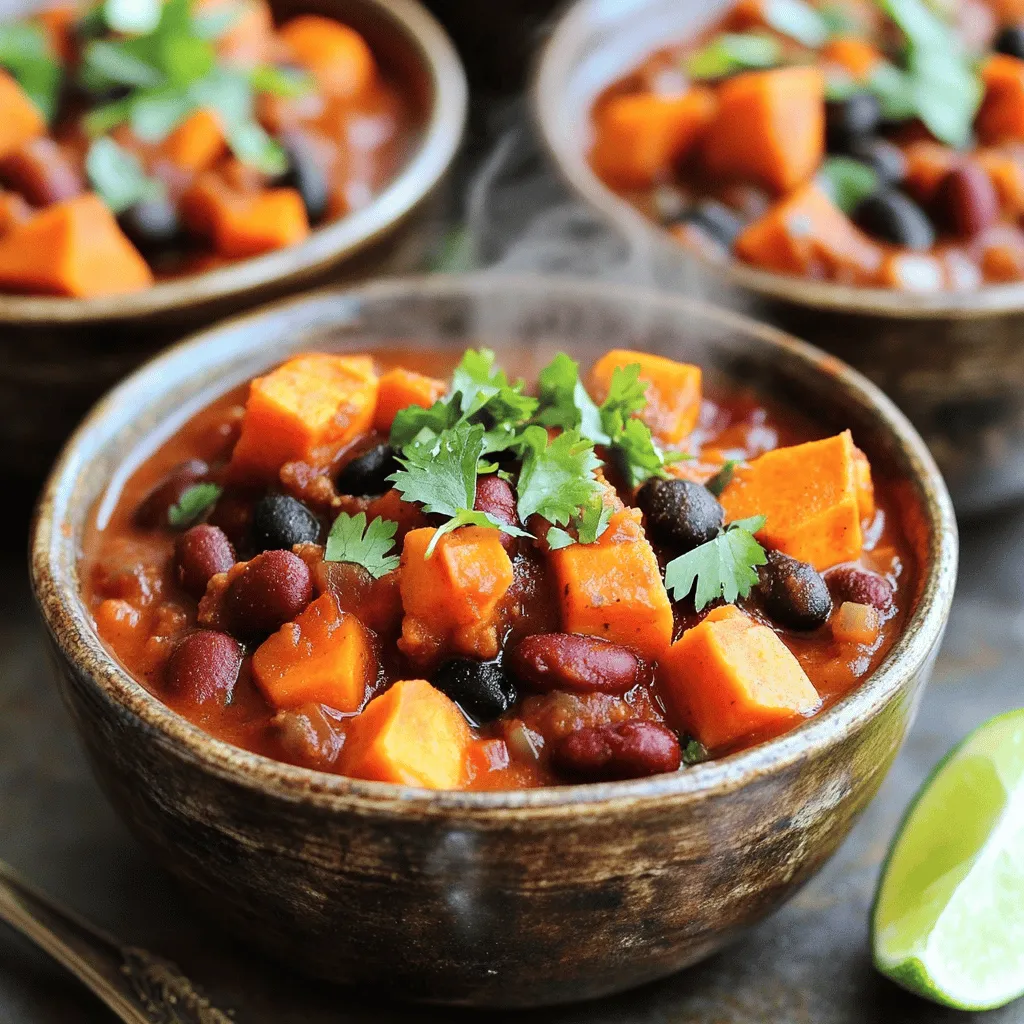 Vegan Sweet Potato Chili Hearty and Flavorful Meal
