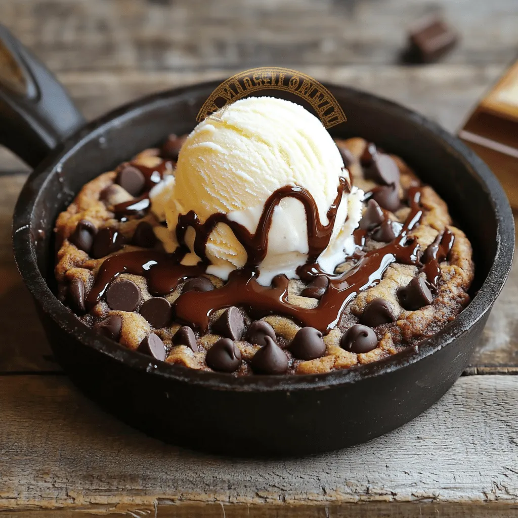 Chocolate Chip Cookie Skillet Delicious Dessert Recipe