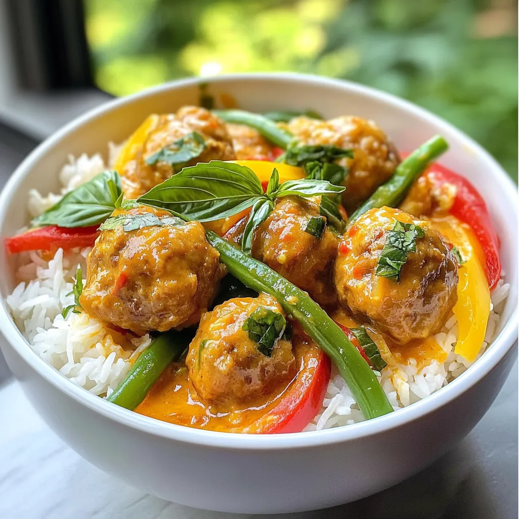 Thai Red Curry Meatballs Flavorful and Easy Recipe