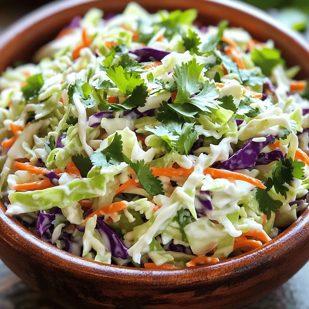 Spicy Cilantro Lime Coleslaw Zesty Fresh Delight