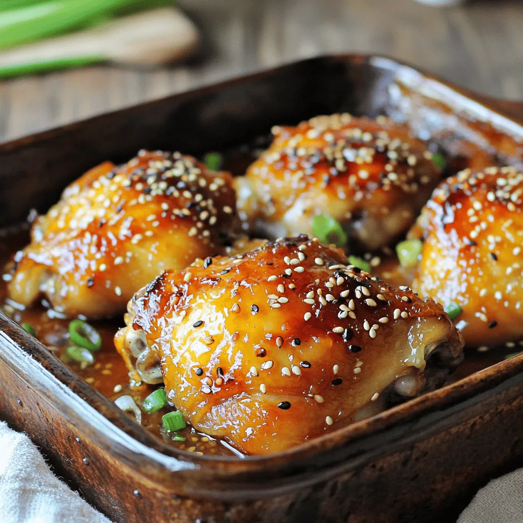 53. Honey Garlic Chicken Thighs Quick and Easy Recipe
