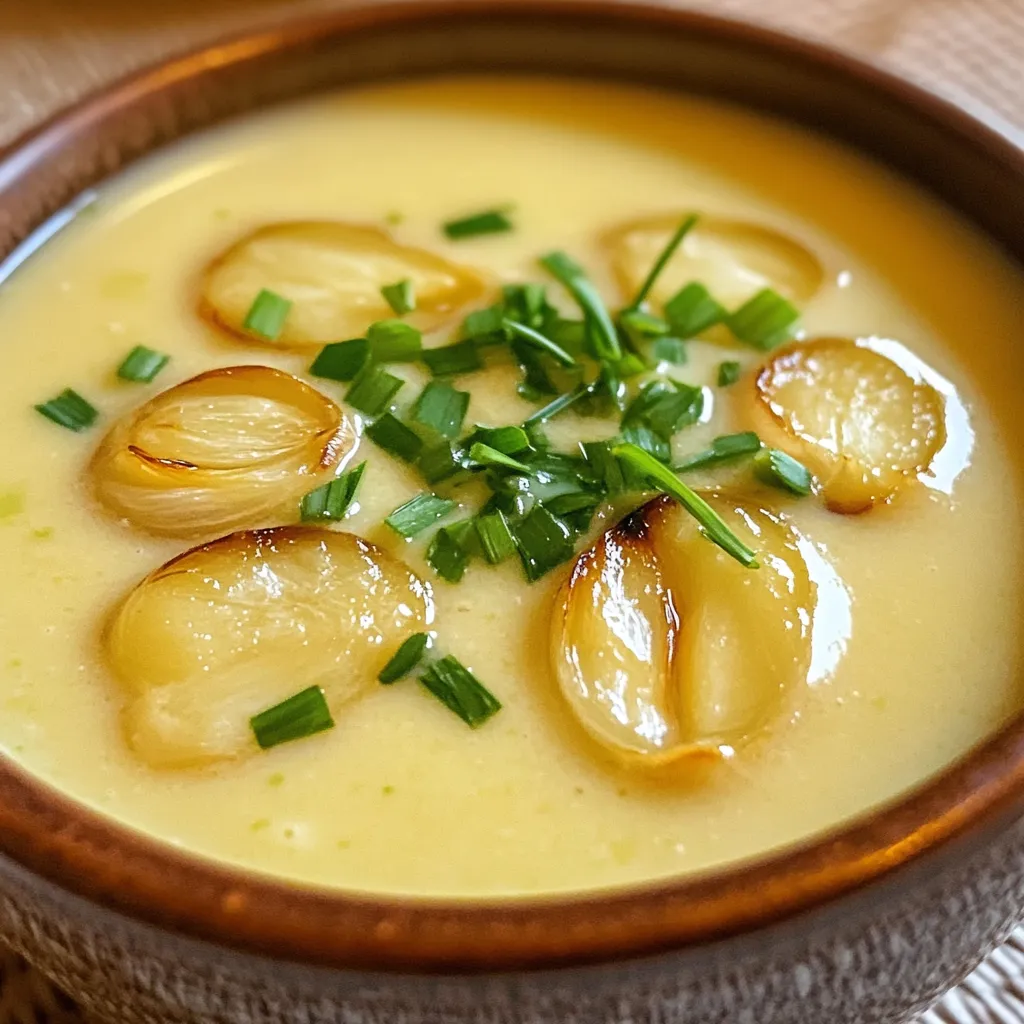 Creamy Roasted Garlic Soup Flavorful and Easy Recipe