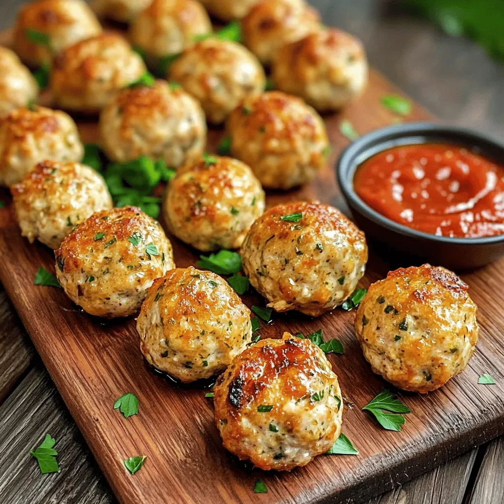 Garlic Herb Chicken Meatballs Tasty and Easy Recipe