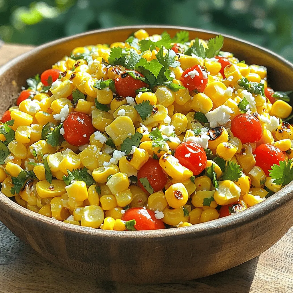 Chili Lime Grilled Corn Salad Tasty Summer Delight