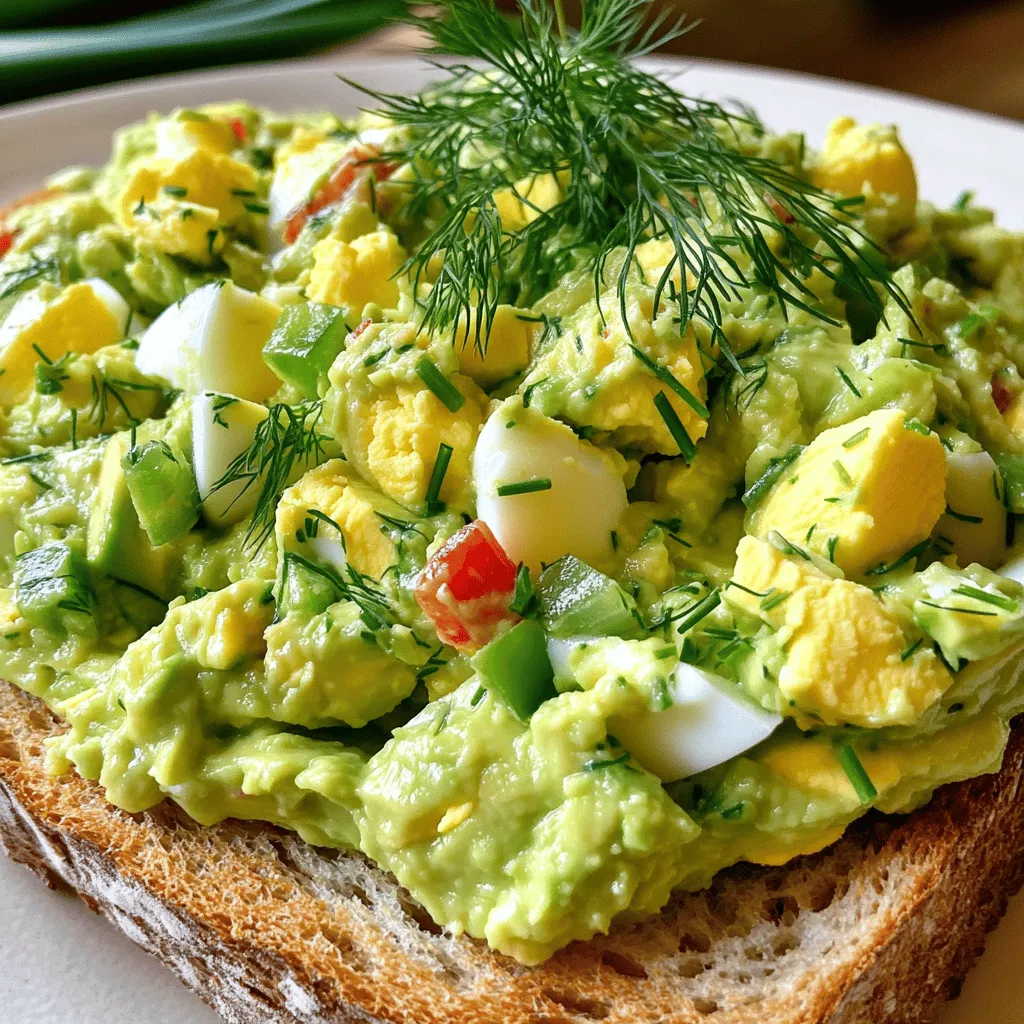 Avocado Egg Salad Creamy and Flavorful Delight