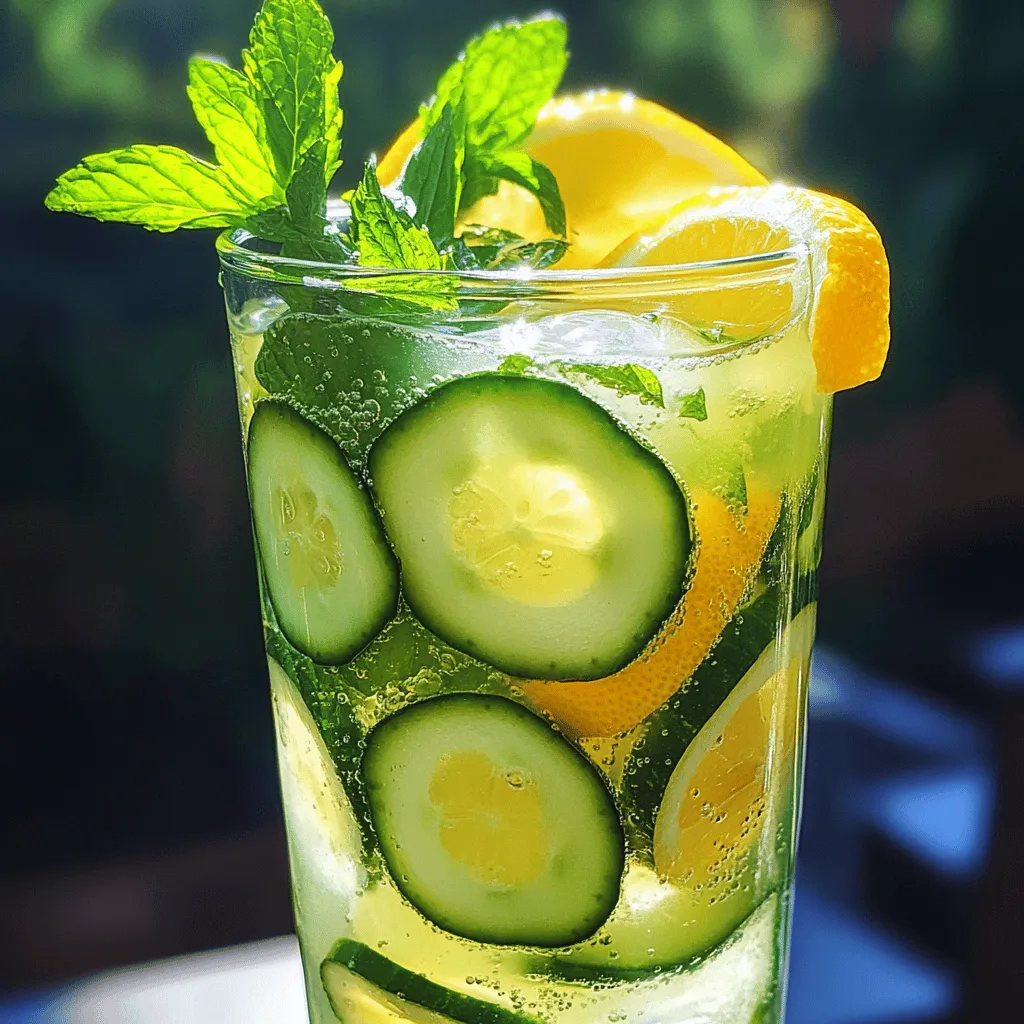 Cucumber Mint Lemonade Refreshing Summer Drink Recipe