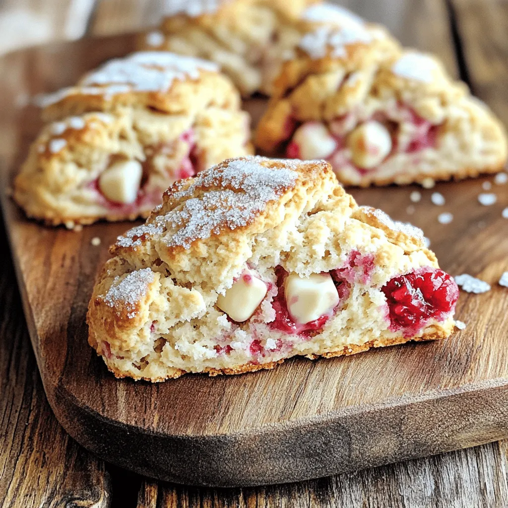 Raspberry White Chocolate Scones Delightful Treat Recipe