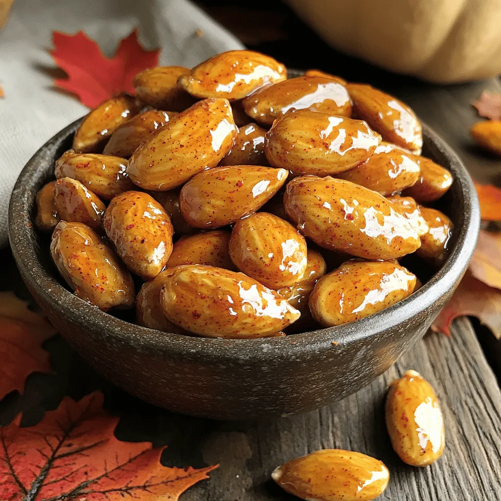 Pumpkin Pie Spiced Almonds Tasty Snack Recipe