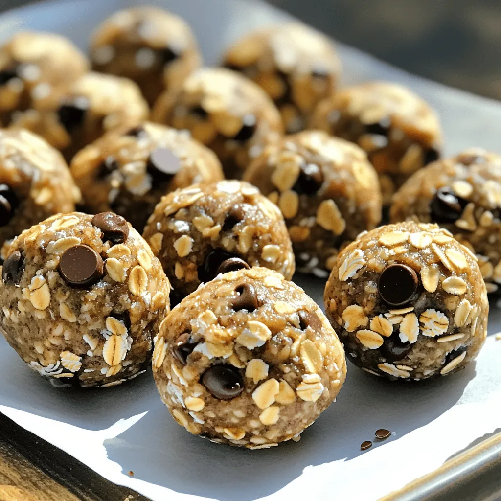 No Bake Cookie Dough Energy Balls Packed with Flavor