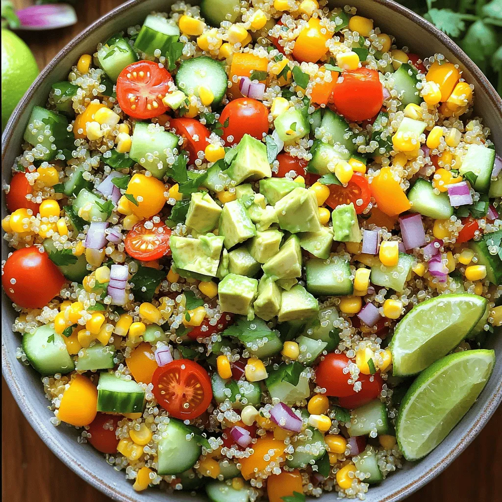 Vegetarian Quinoa Salad Easy and Fresh Recipe