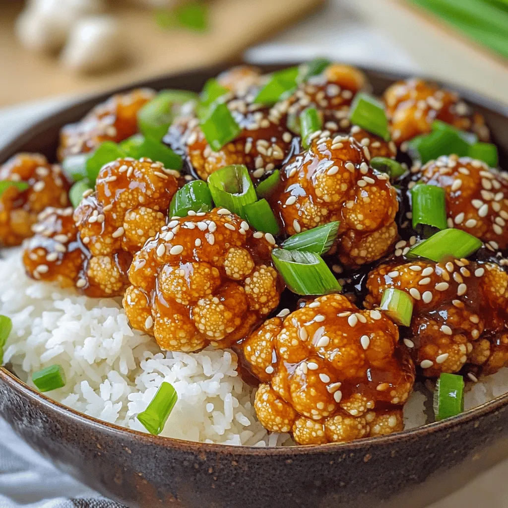 Sticky Sesame Cauliflower Flavorful Vegan Delight