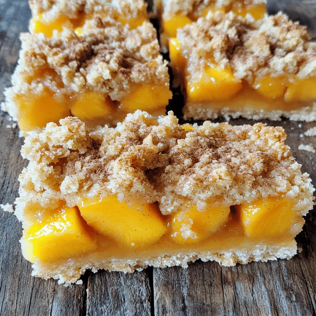 Peach Crumble Bars Delicious and Simple Dessert Recipe