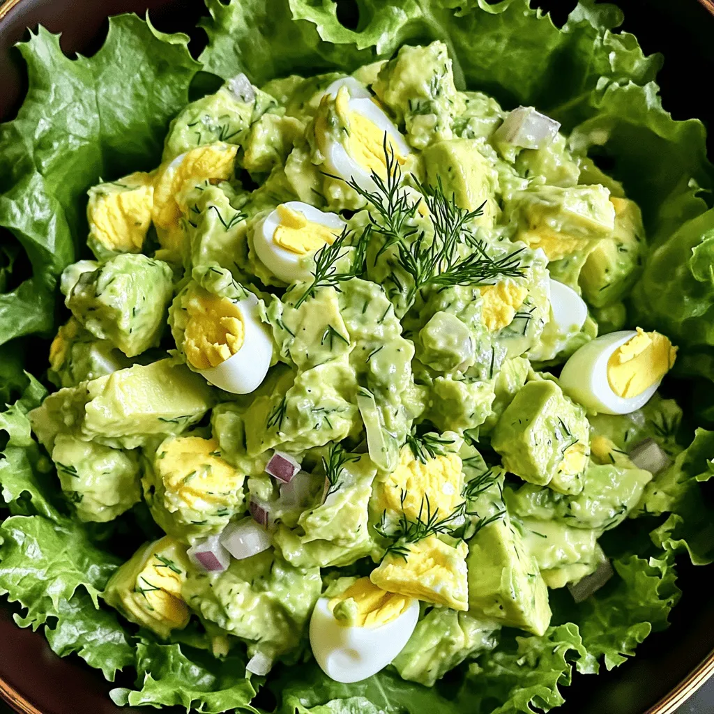 Avocado and Egg Salad Flavorful and Healthy Dish