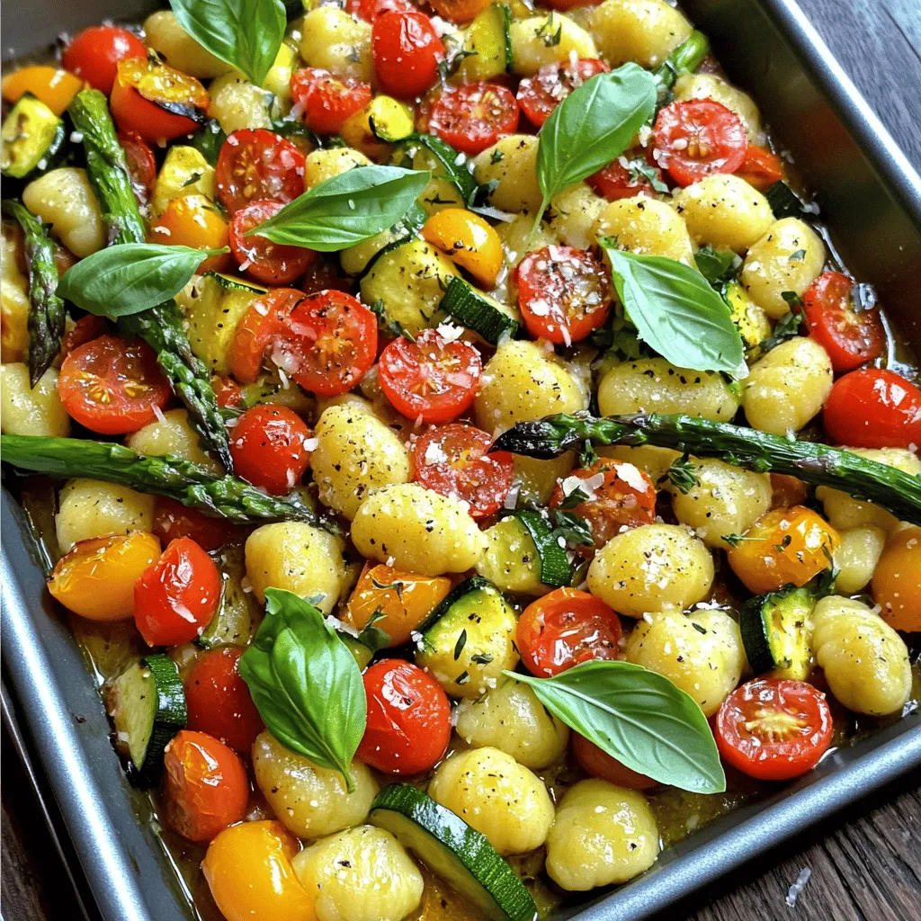 Sheet Pan Garlic Herb Veggie Gnocchi Tasty Delight
