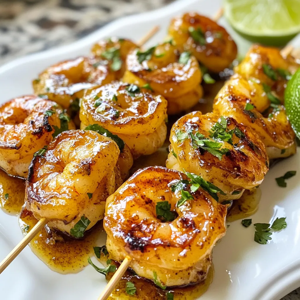 Honey Lime Shrimp Skewers Flavorful Grilled Delight