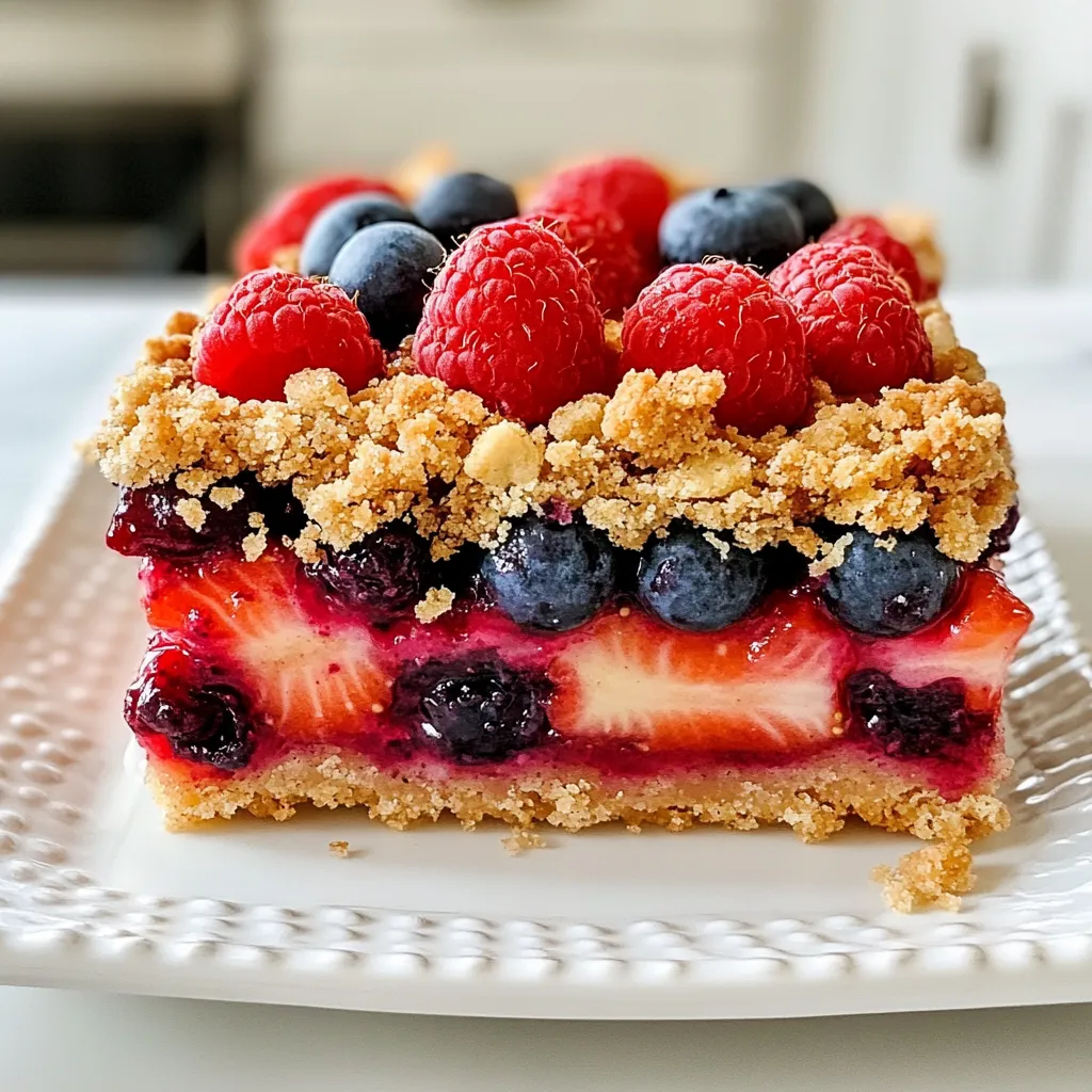 Triple Berry Crumble Bars Delightful and Easy Recipe