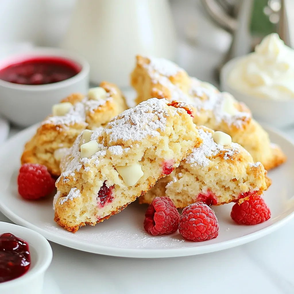 Raspberry White Chocolate Scones Simple and Tasty Treat