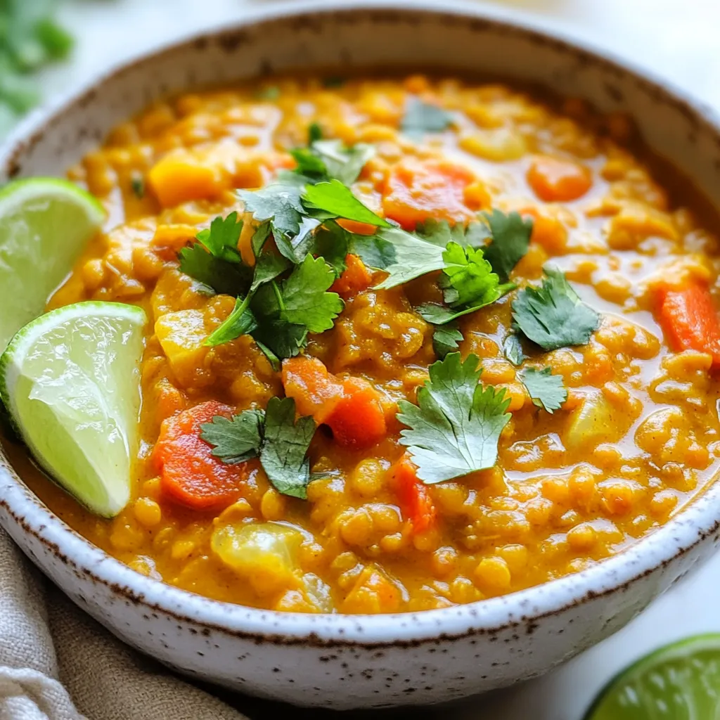 Creamy Coconut Lentil Curry Flavorful and Easy Recipe