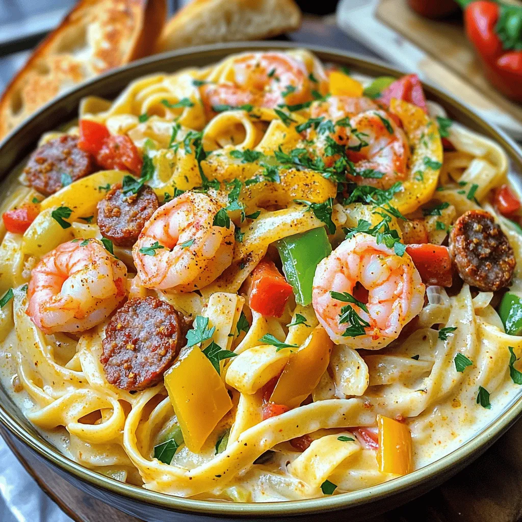 Cajun Shrimp and Sausage Pasta Flavorful Dinner Delight
