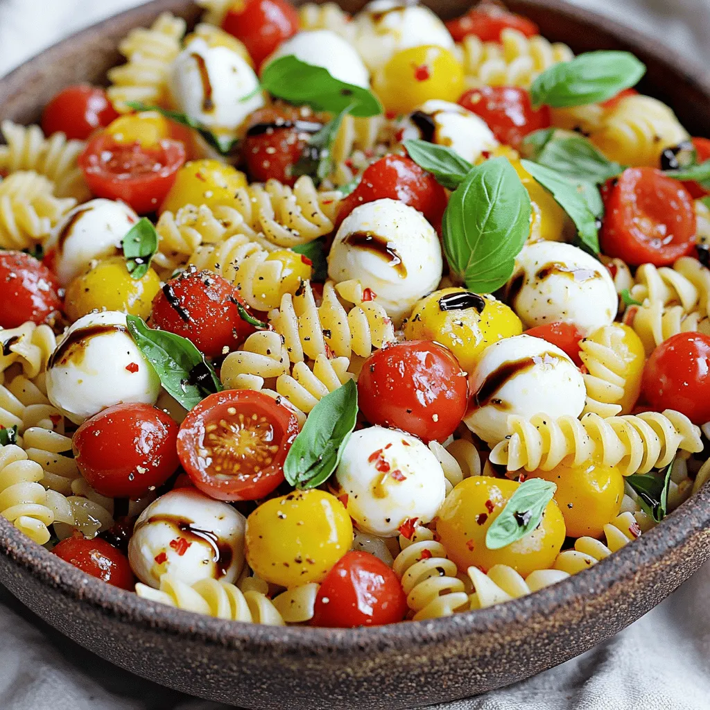 Caprese Pasta Salad Fresh and Flavorful Delight