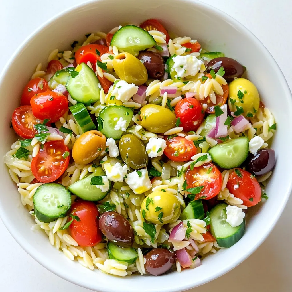 Greek Orzo Salad Fresh and Flavorful Recipe