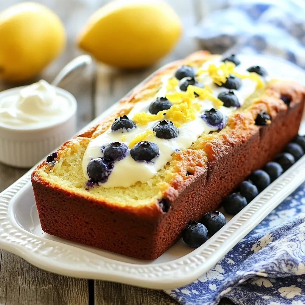 Lemon Blueberry Greek Yogurt Loaf Flavorful Delight