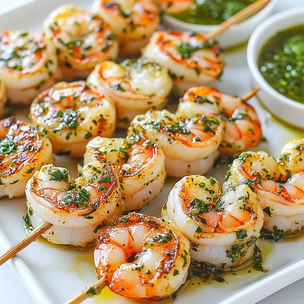 Chimichurri Shrimp Skewers Flavorful Grilled Delight