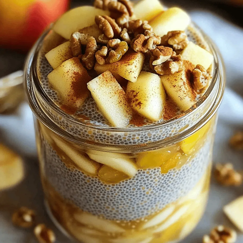 Apple Pie Overnight Chia Pudding Tasty and Easy Recipe