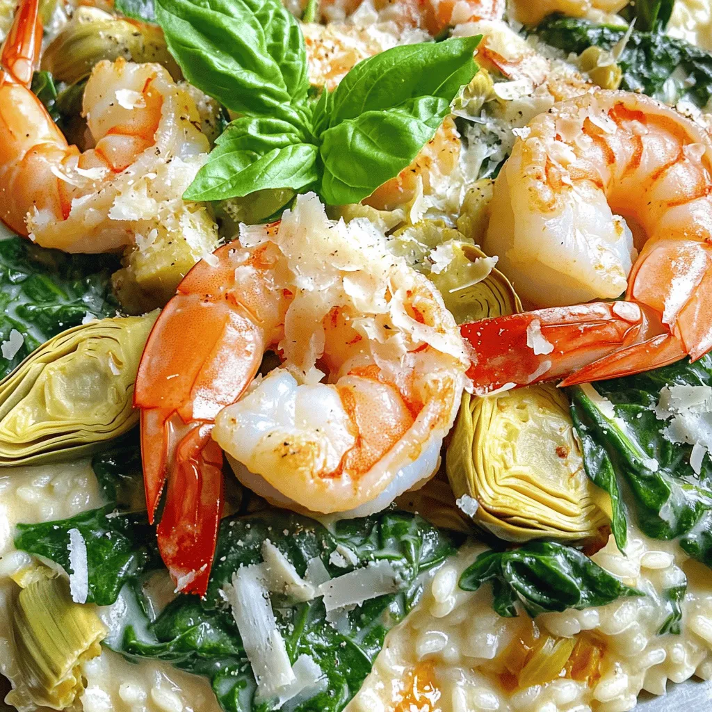 Tuscan Shrimp with Spinach Artichokes Savory Delight