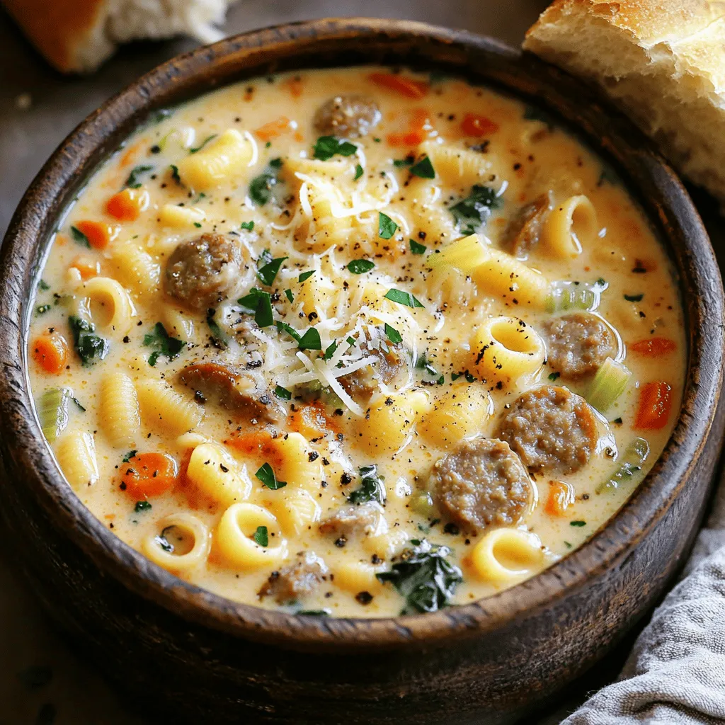 Creamy Italian Sausage Ditalini Soup Hearty and Tasty