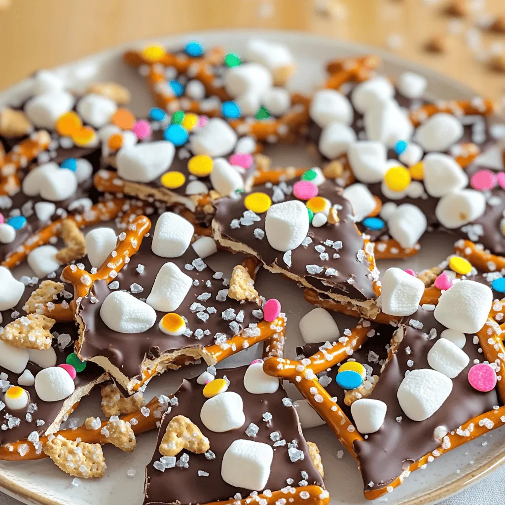 Chocolate Covered Pretzel Bark Delightful Treat Recipe