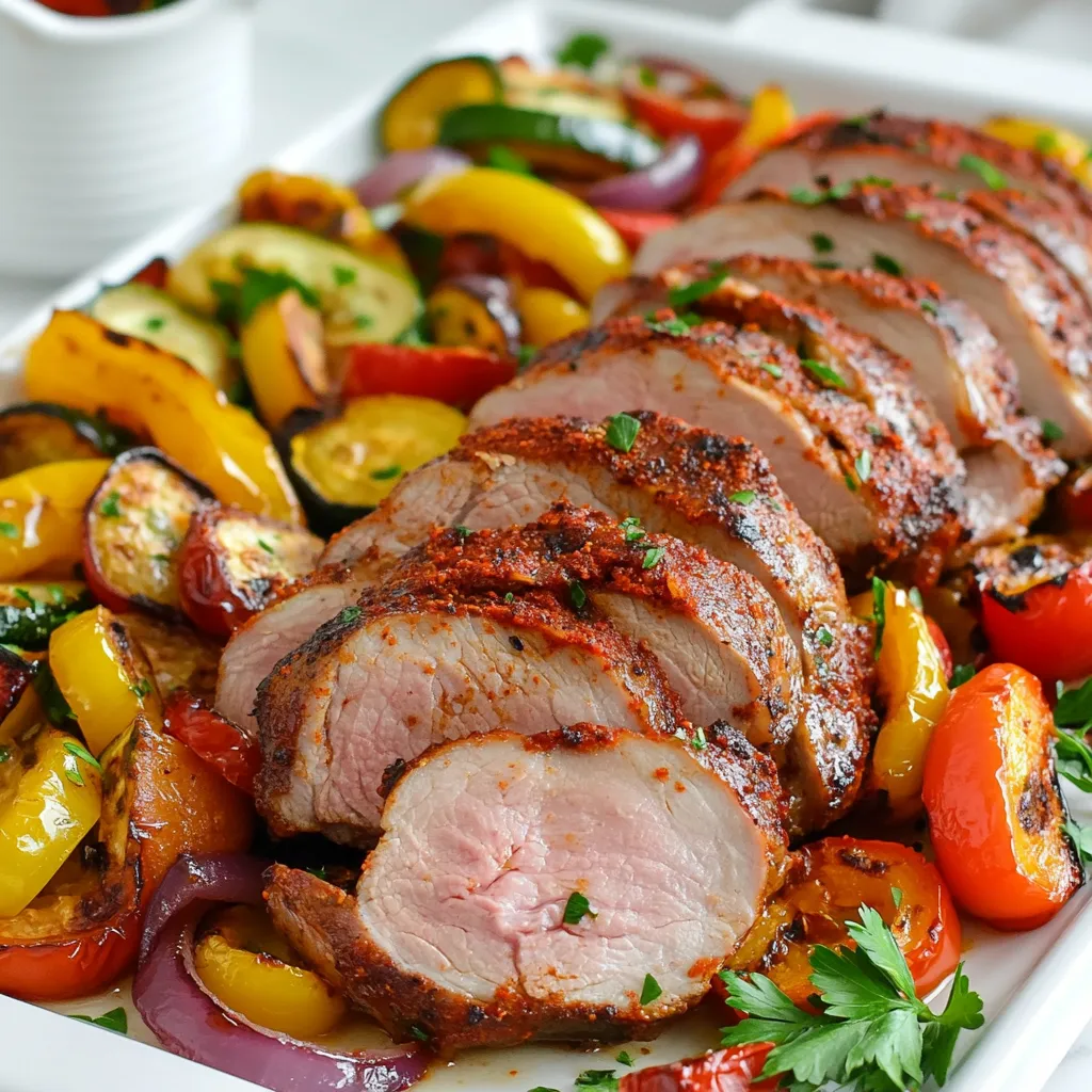 Smoky Paprika Pork Tenderloin Sheet Pan Delight
