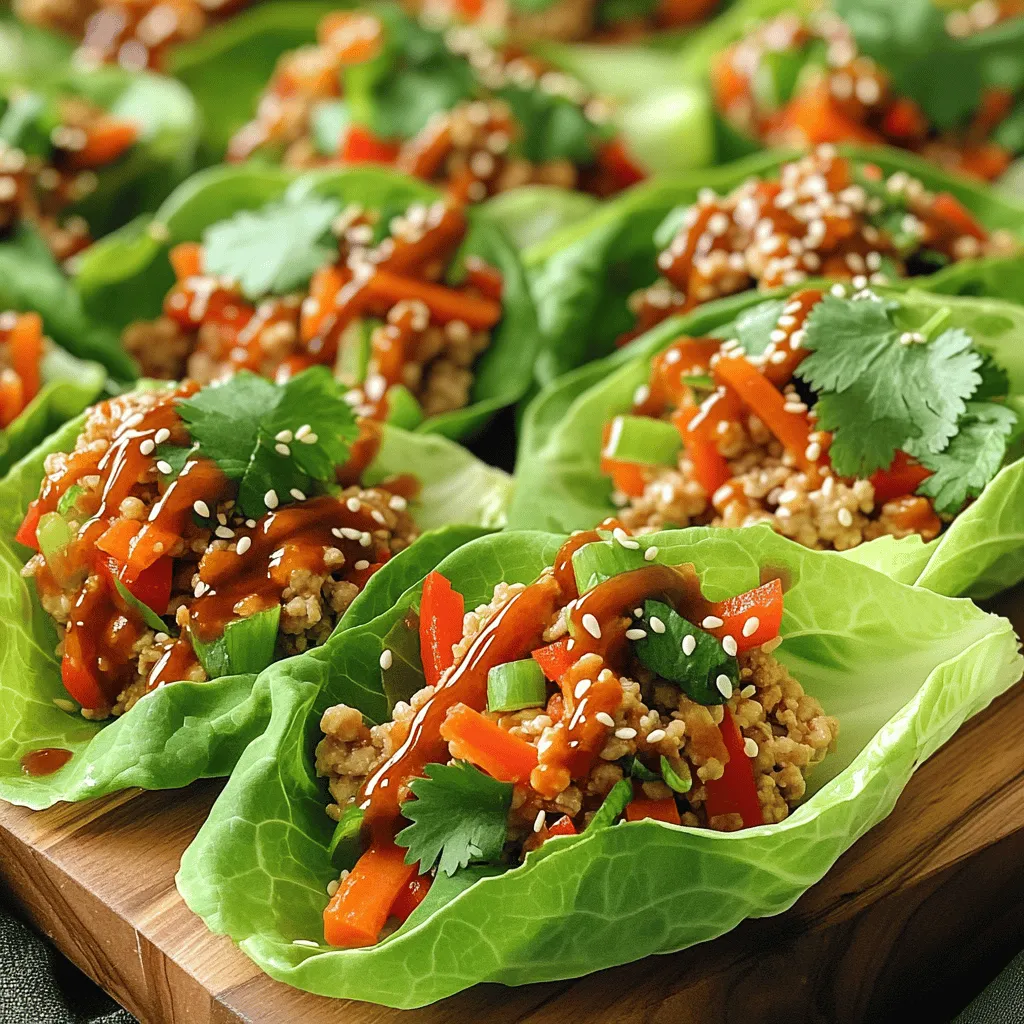 Sweet Chili Chicken Lettuce Wraps Flavorful and Simple