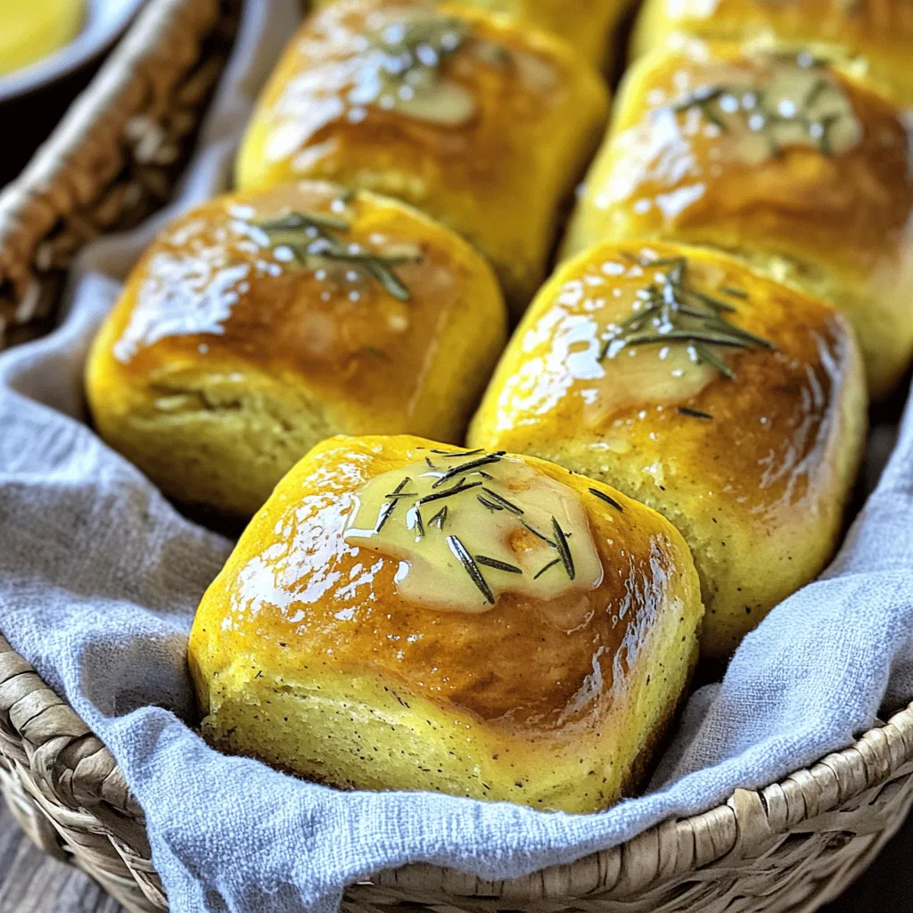 Rosemary Pumpkin Bread Rolls Flavorful and Soft Delight