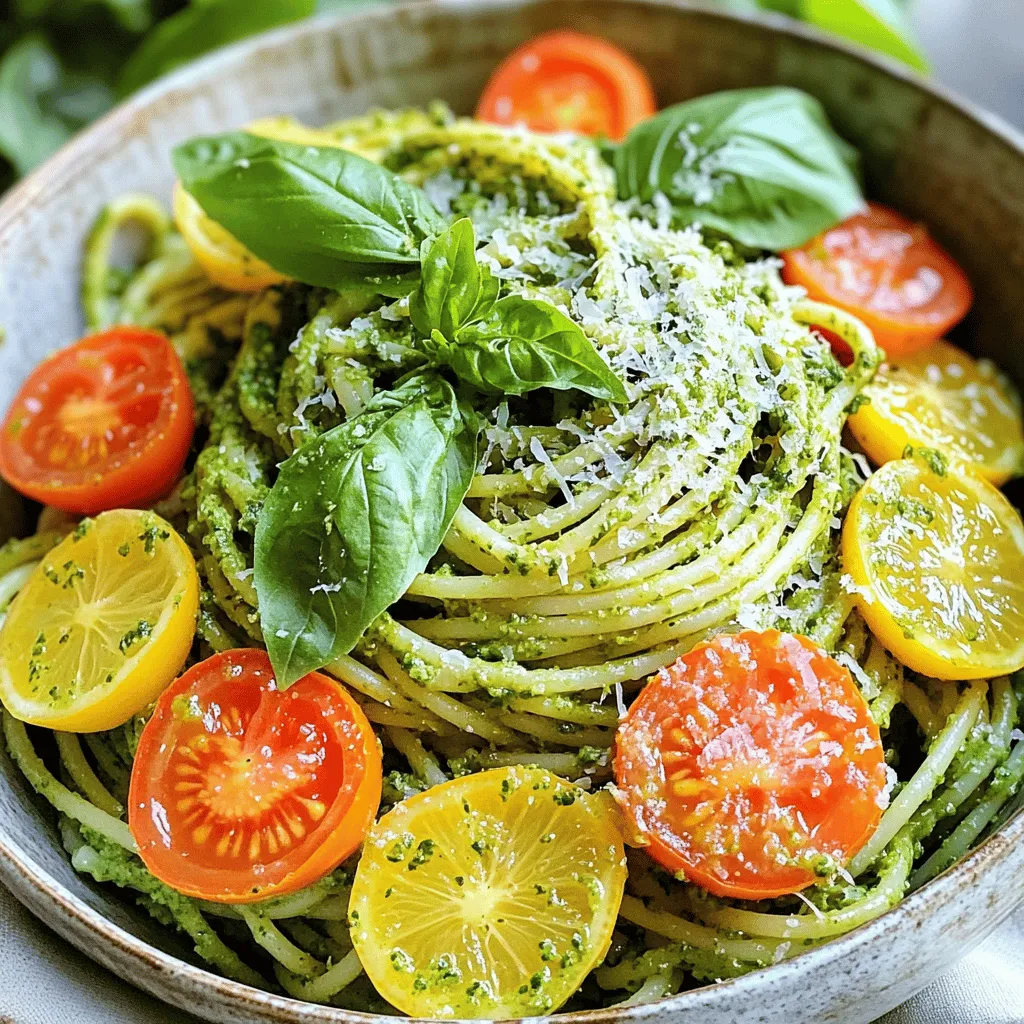 Lemon Basil Pesto Pasta Fresh and Flavorful Dish