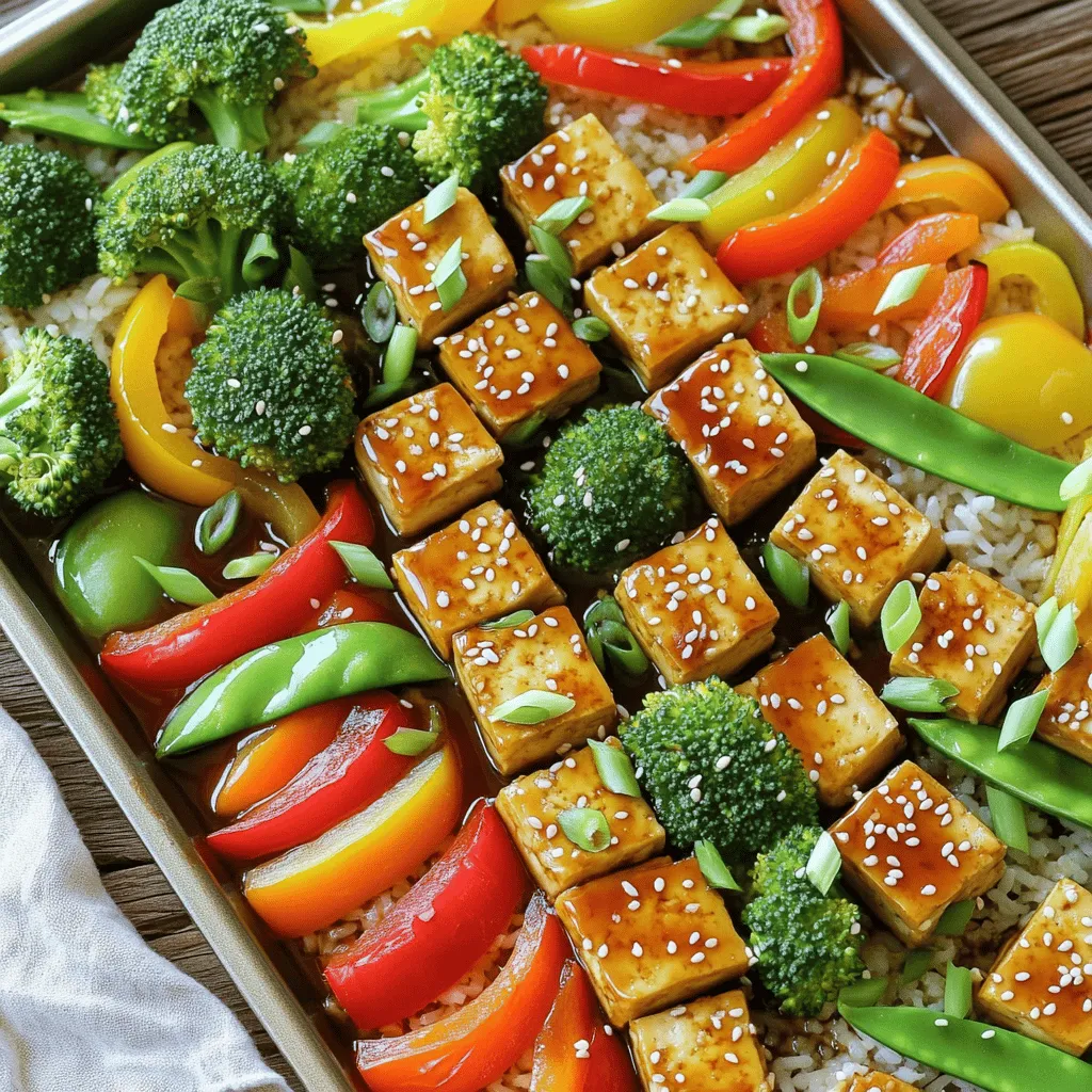 Sheet Pan Teriyaki Tofu &#038; Veggies Delight