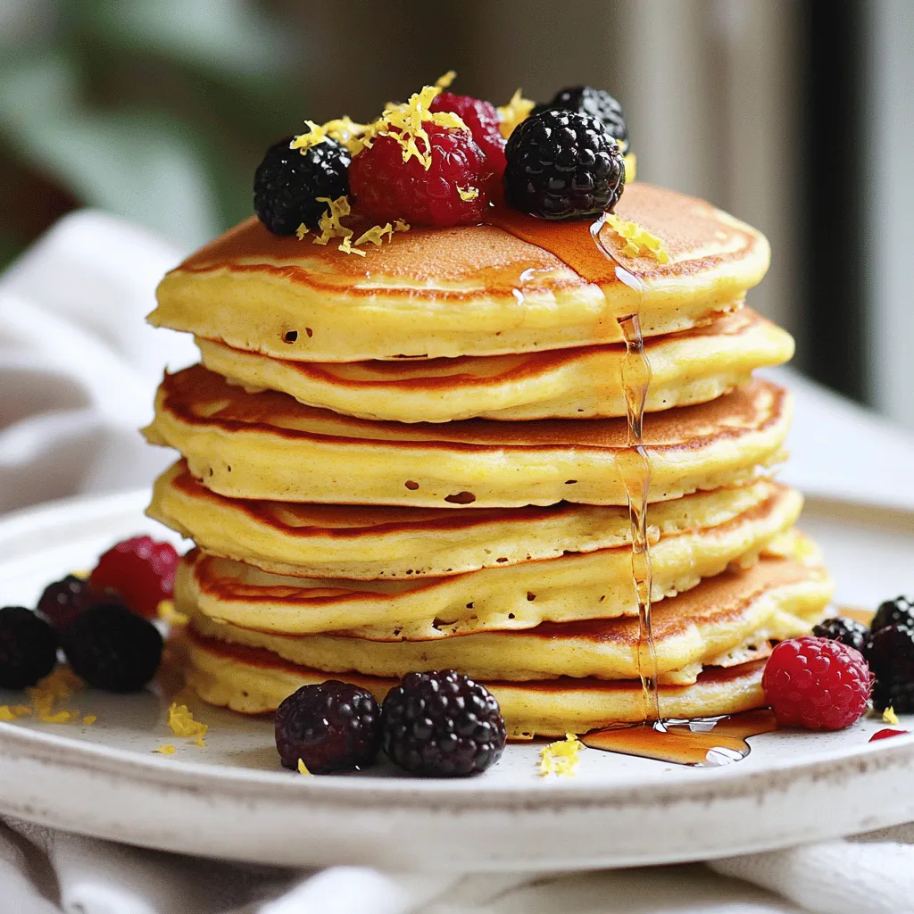 Lemon Ricotta Pancakes Delightful and Fluffy Recipe