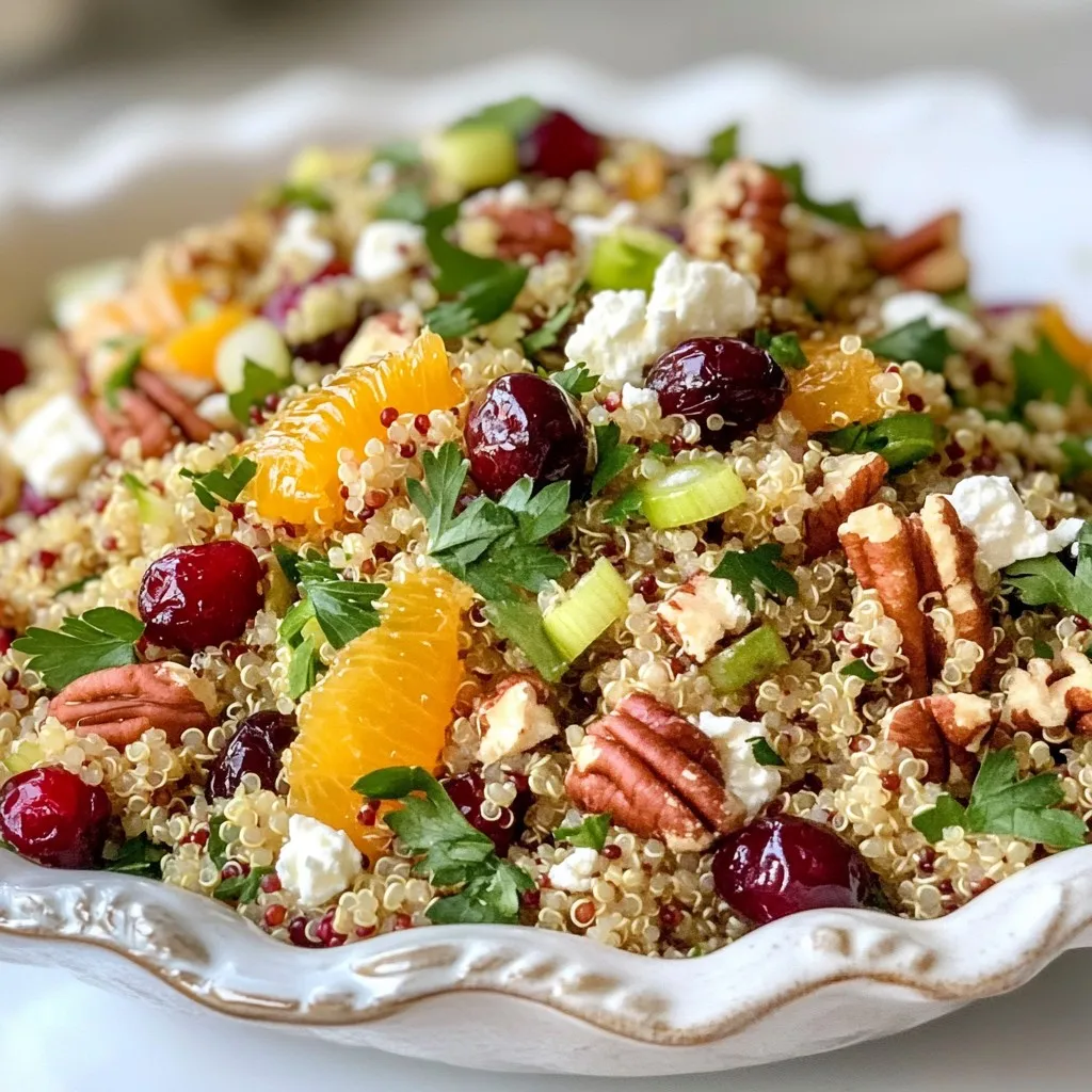 Cranberry Orange Quinoa Salad Fresh and Flavorful Mix